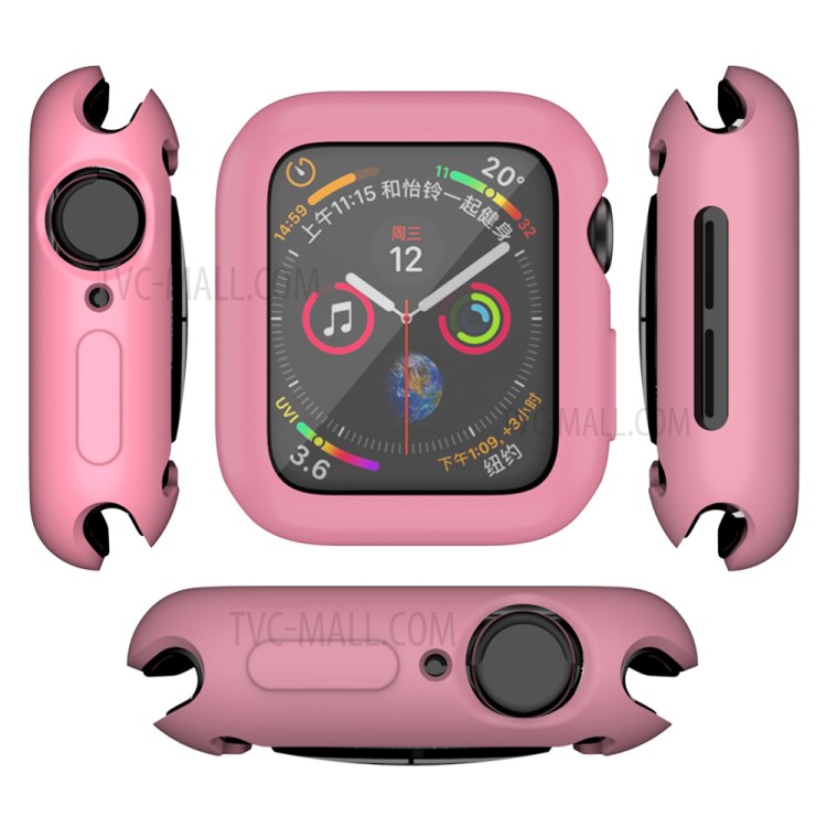 Macaron Color TPU Cover for Apple Watch 3/2/1 38mm All-in Protector Case - Pink-5