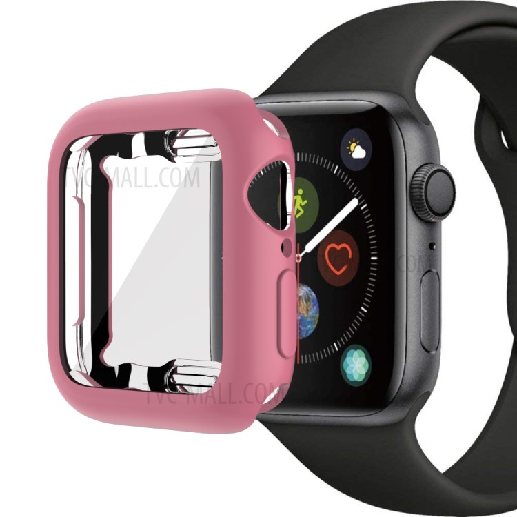 Macaron Color TPU Cover for Apple Watch 3/2/1 38mm All-in Protector Case - Pink-6