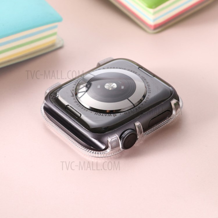 Colored Protective Watch Frame Case for Apple Watch Series 3/2/1 38mm - Transparent-2