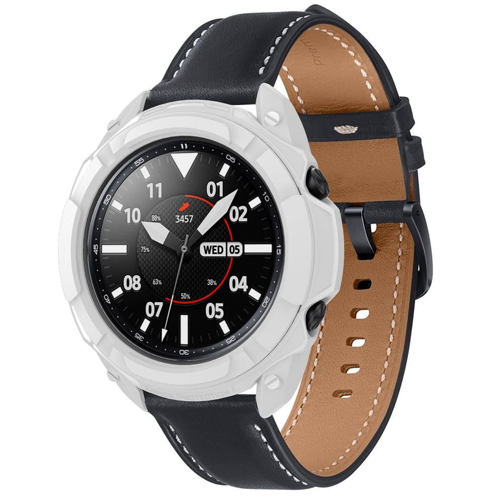 TPU Protective Case + Scale Ring Protection for Samsung Galaxy Watch 3 41mm - White-4