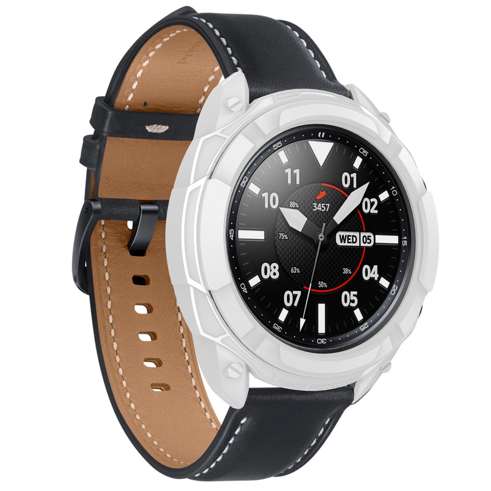 TPU Protective Case + Scale Ring Protection for Samsung Galaxy Watch 3 41mm - White-5