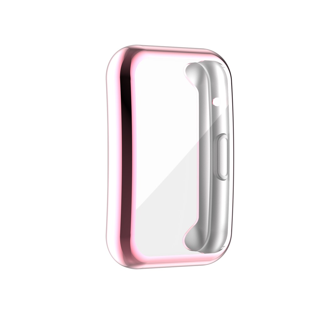 Electroplating TPU Watch Cover for Huawei Watch Fit All-round Protective Protector - Pink-5