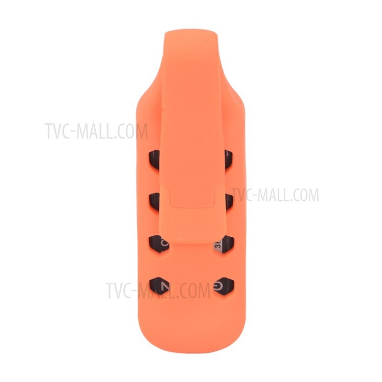 Steel Hanging Buckle Silicone Bumper Case for Garmin Vivofit 1/2 Watch Cover - Orange-4