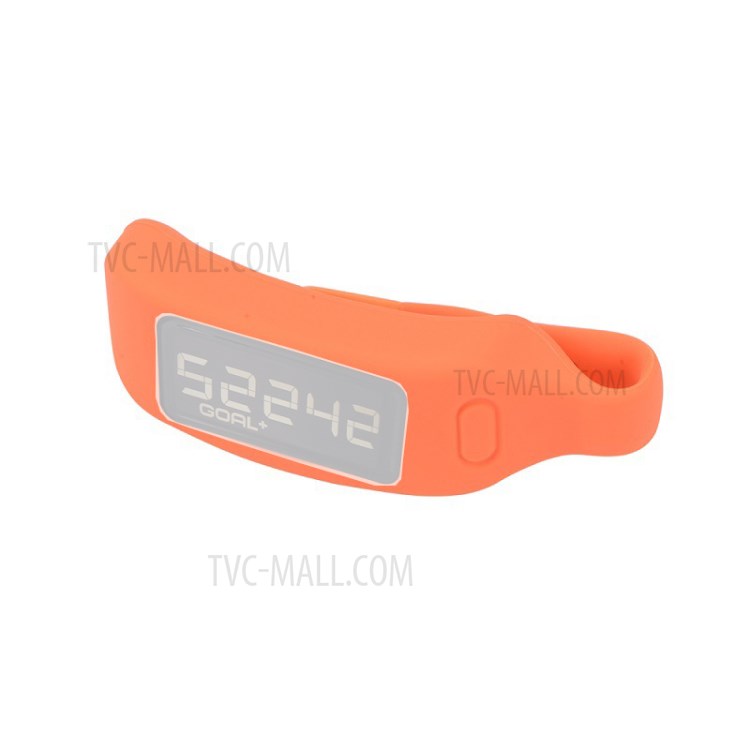 Steel Hanging Buckle Silicone Bumper Case for Garmin Vivofit 1/2 Watch Cover - Orange-5