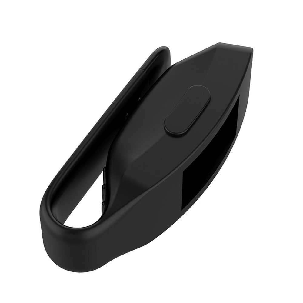 Steel Hanging Buckle Silicone Bumper Case for Fitbit Inspire/Inspire HR/ACE 2 Watch Sleeve - Black-3