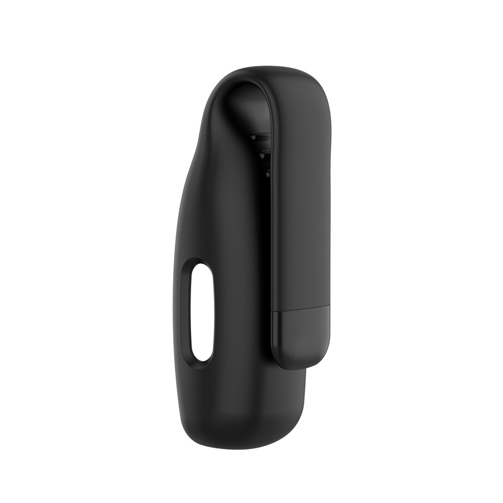 Boucle Suspendue En Acier Silicone Watch Cover Coquille De Protection De Protection Pour Fitbit Inspire 2 - Noir-2