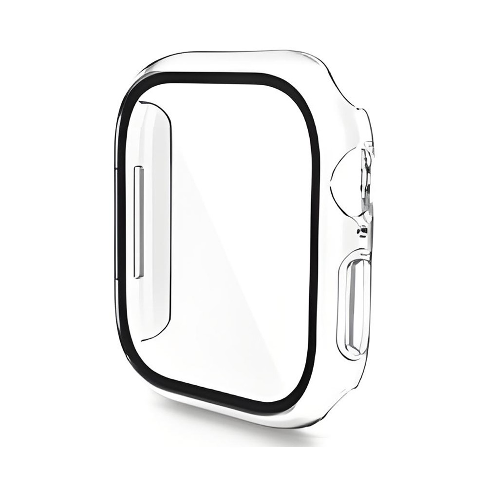 ENKAY HAT PRINCE For Apple Watch Series 11 / 10 42mm Watch Case   Rubberized Hard PC Cover with Tempered Glass - Transparent