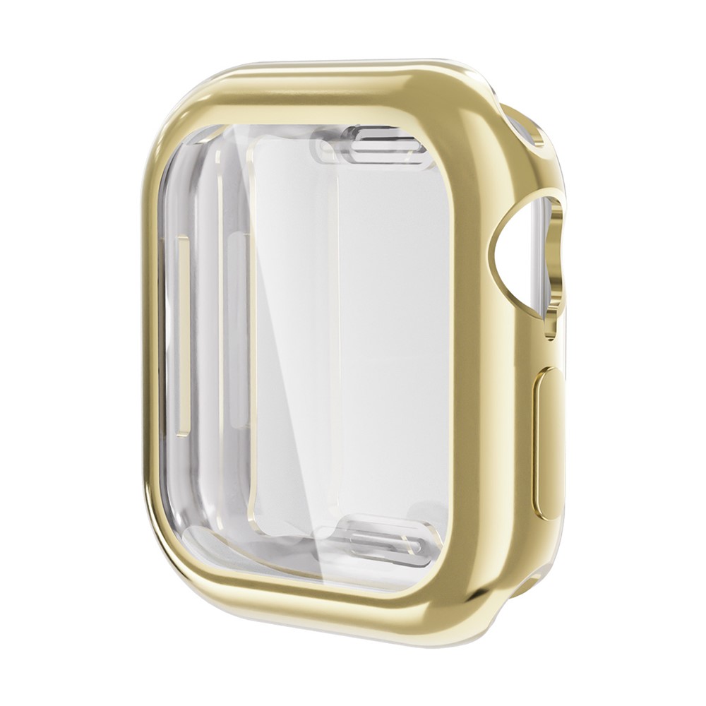 ENKAY HAT PRINCE For Apple Watch Series 11 / 10 46mm TPU Watch Case   Electroplating Watch Cover with Screen Protector - Golden