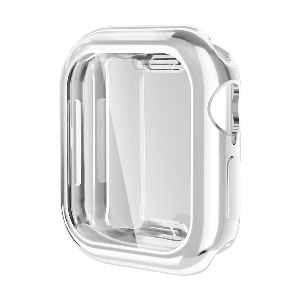 ENKAY HAT PRINCE For Apple Watch Series 11 / 10 46mm TPU Watch Case   Electroplating Watch Cover with Screen Protector - Silver