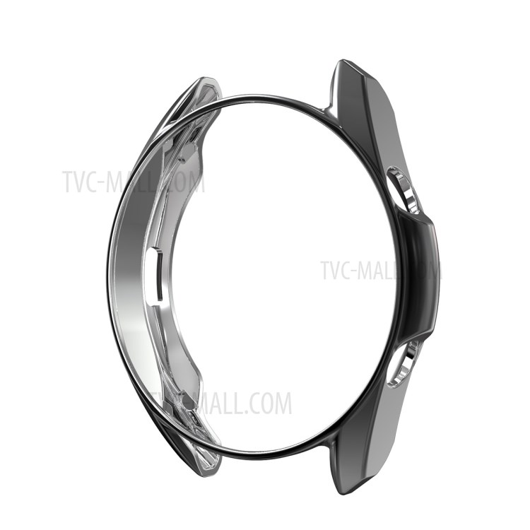 ENKAY HAT-PRINCE 2 in 1 0.2mm 2.5D 9H Tempered Glass Screen Film + Electroplating TPU Watch Protector Cover for Galaxy Watch3 45mm - Grey-2