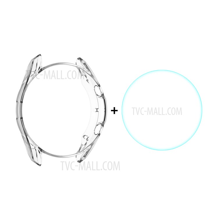 ENKAY HAT-PRINCE 2 in 1 TPU All-wrapped Protector Cover + 0.2mm 2.5D 9H Tempered Glass Screen Protector for Galaxy Watch3 41mm-1