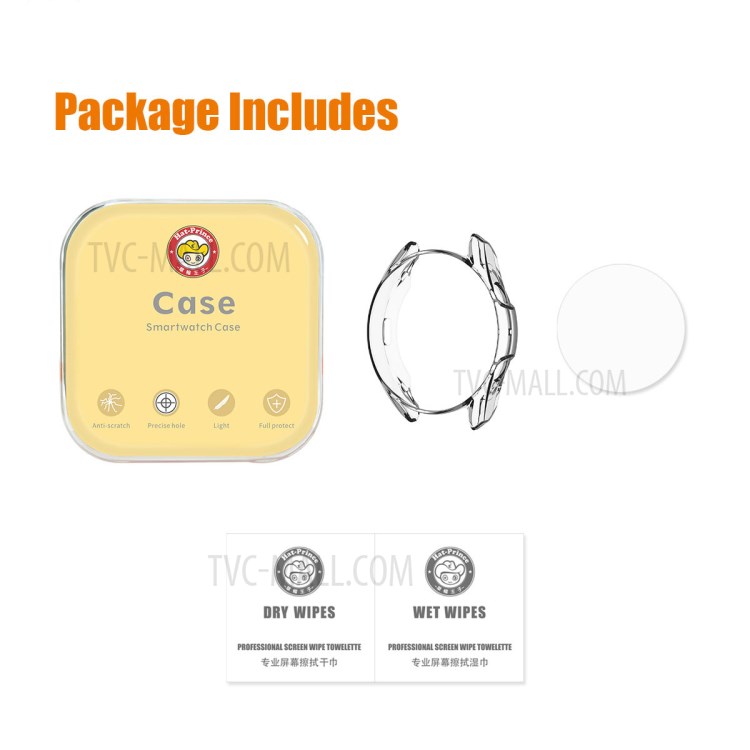 ENKAY HAT-PRINCE 2 in 1 TPU All-wrapped Protector Cover + 0.2mm 2.5D 9H Tempered Glass Screen Protector for Galaxy Watch3 41mm-7