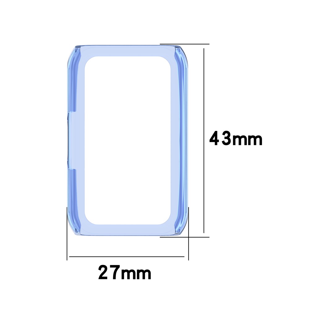 Half Coverage TPU Smart Watch Case Protective Cover for Honor Band 6 - Blue-6