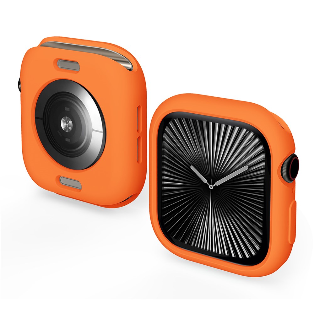 ENKAY HAT PRINCE For Apple Watch Series 11 / 10 46mm   Candy Color TPU Watch Case Shockproof Cover - Orange