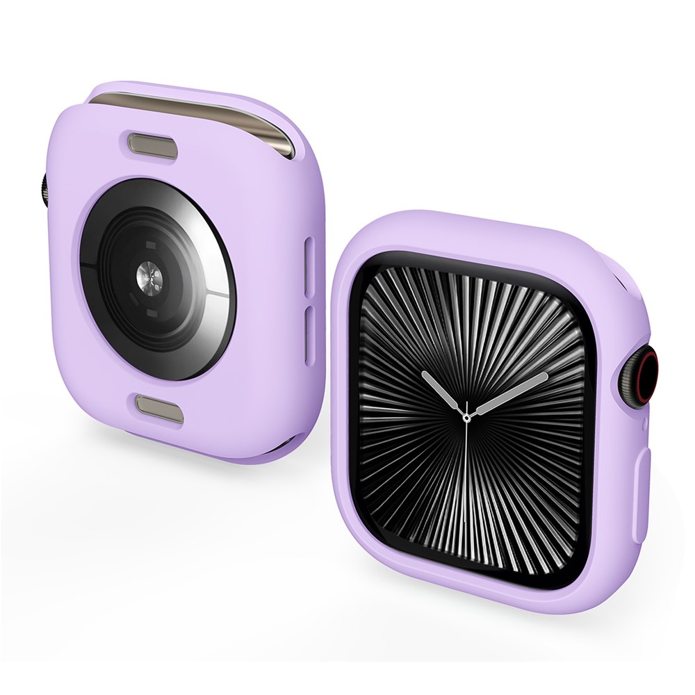 ENKAY HAT PRINCE For Apple Watch Series 11 / 10 46mm   Candy Color TPU Watch Case Shockproof Cover - Purple