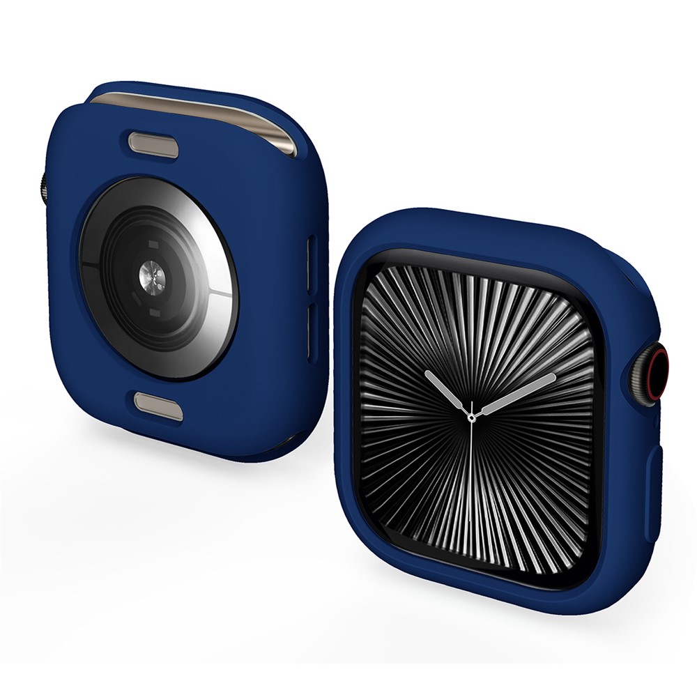 ENKAY HAT PRINCE For Apple Watch Series 11 / 10 42mm   Candy Color TPU Watch Case Shockproof Cover - Dark Blue