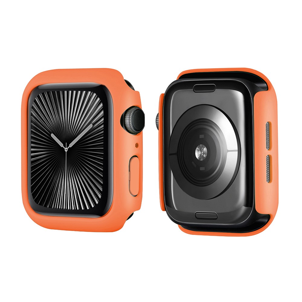 ENKAY HAT PRINCE For Apple Watch Series 11 / 10 46mm   Solid Color PC Watch Case Shockproof Cover - Orange