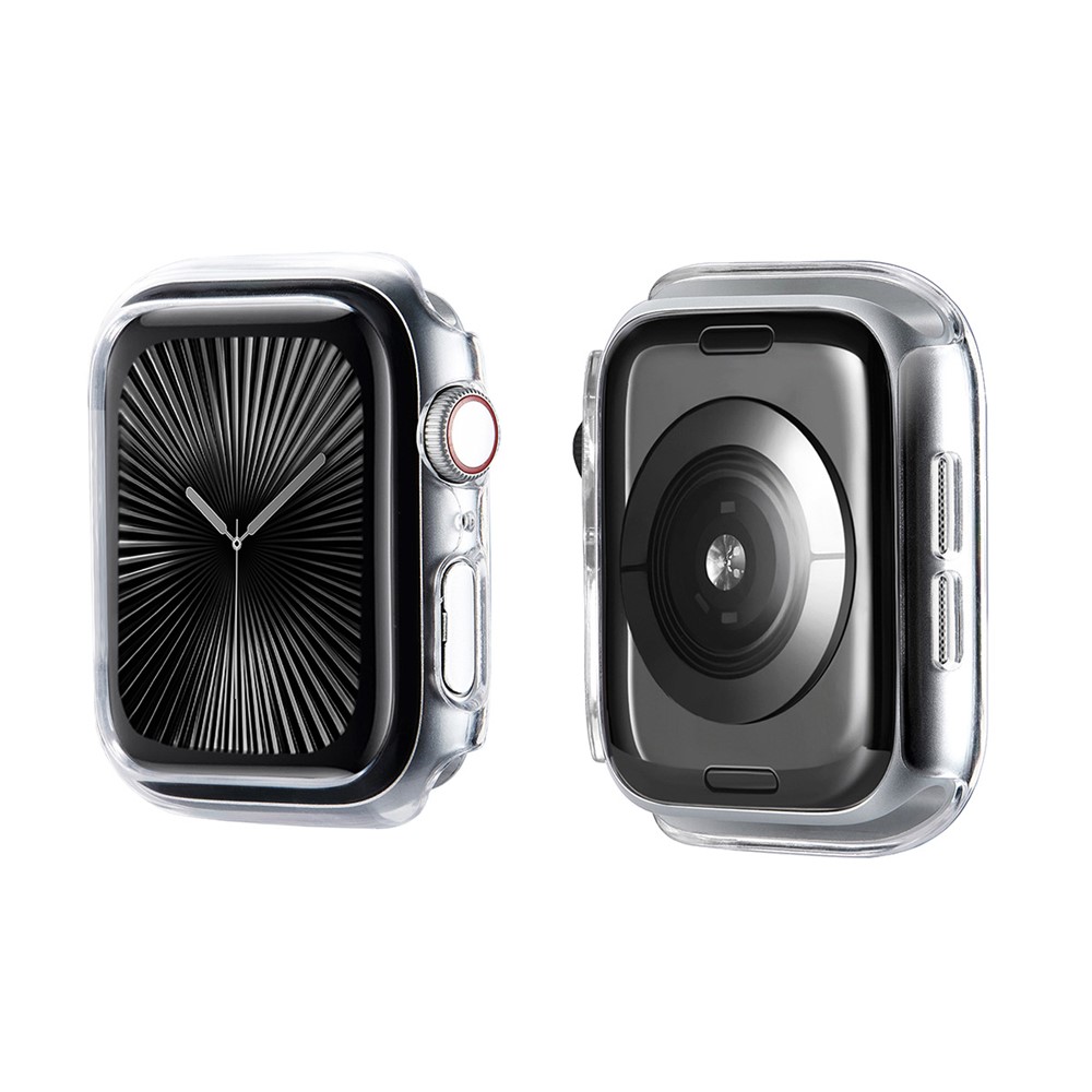 ENKAY HAT PRINCE For Apple Watch Series 11 / 10 46mm   Solid Color PC Watch Case Shockproof Cover - Transparent