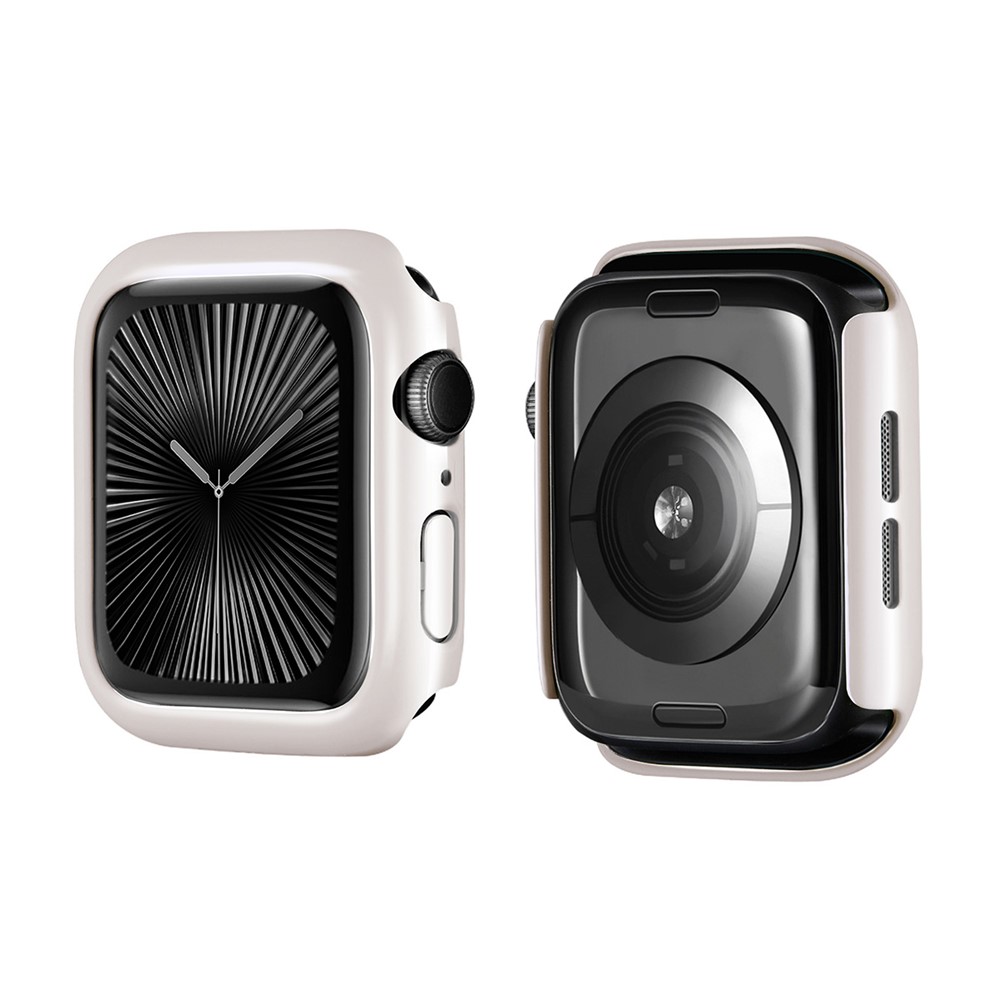 ENKAY HAT PRINCE For Apple Watch Series 11 / 10 46mm   Solid Color PC Watch Case Shockproof Cover - Silver