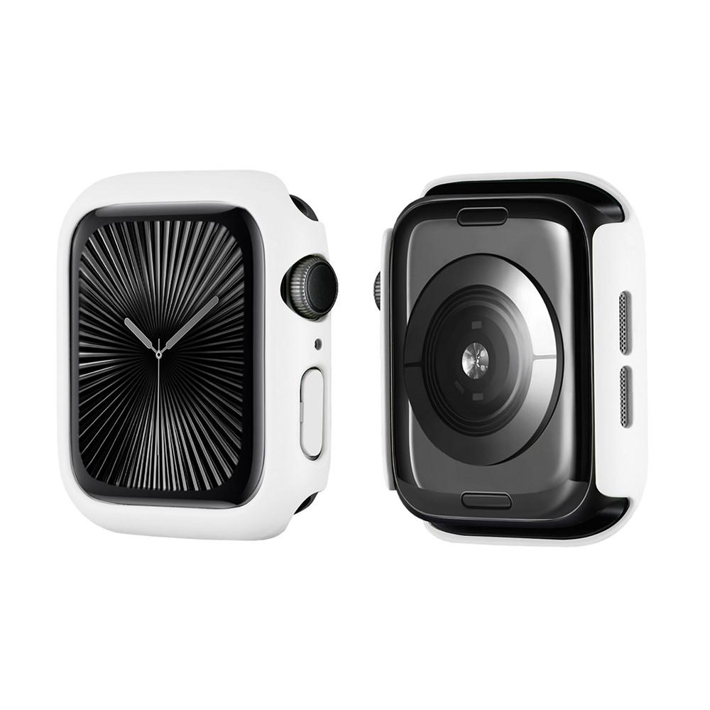 ENKAY HAT PRINCE For Apple Watch Series 11 / 10 42mm   Solid Color PC Watch Case Shockproof Cover - White