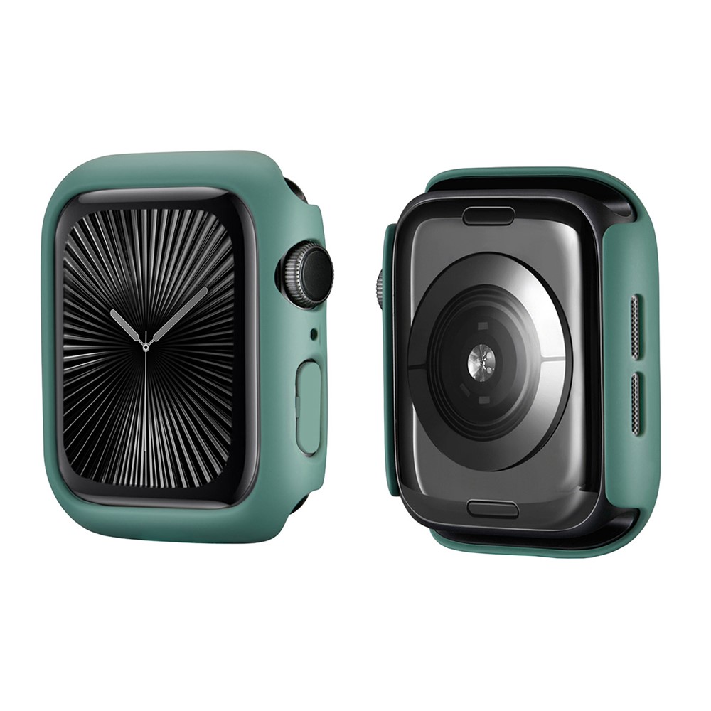 ENKAY HAT PRINCE For Apple Watch Series 11 / 10 42mm   Solid Color PC Watch Case Shockproof Cover - Dark Green