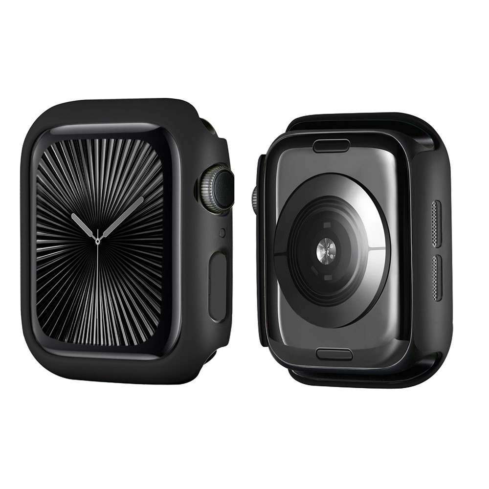 ENKAY HAT PRINCE For Apple Watch Series 11 / 10 42mm   Solid Color PC Watch Case Shockproof Cover - Black