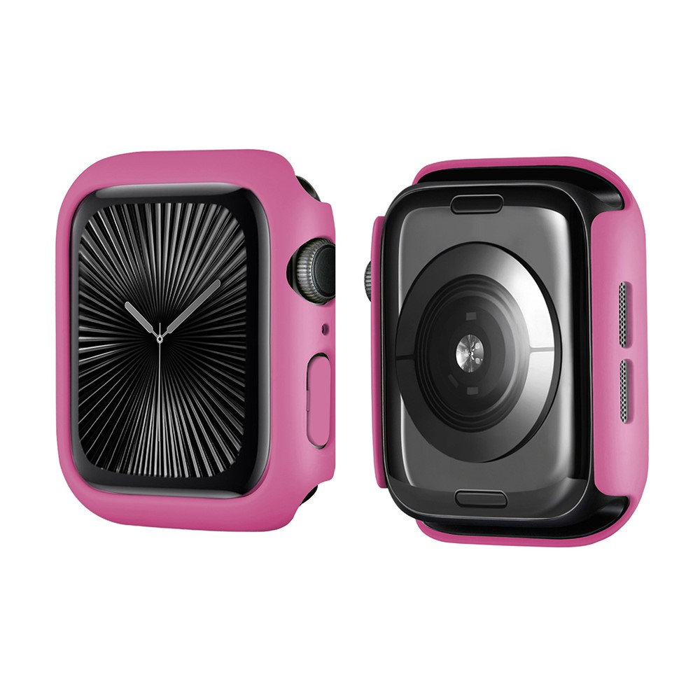 ENKAY HAT PRINCE For Apple Watch Series 11 / 10 42mm   Solid Color PC Watch Case Shockproof Cover - Rose