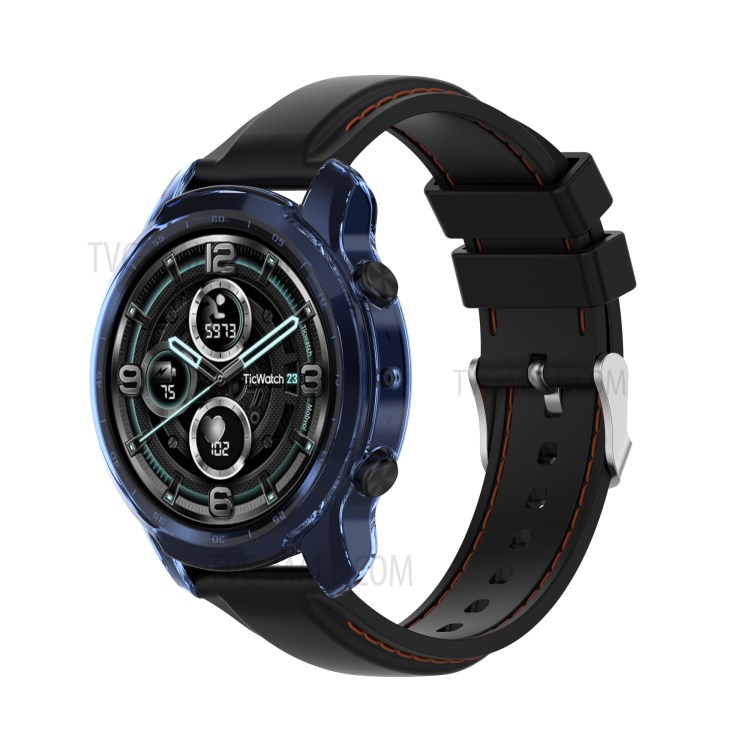 Half Coverage TPU Smart Watch Protective Cover for TicWatch Pro 3 - Blue-3