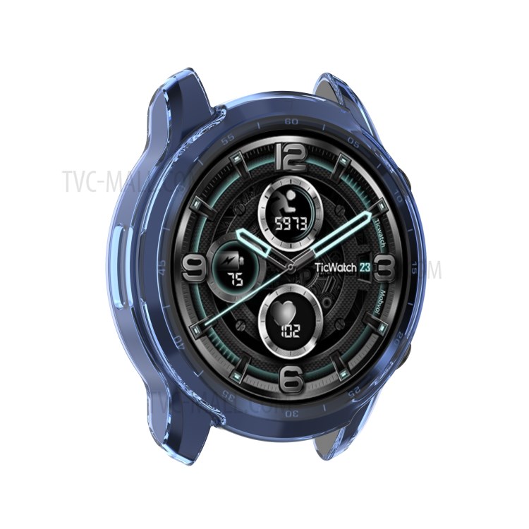Half Coverage TPU Smart Watch Protective Cover for TicWatch Pro 3 - Blue-4