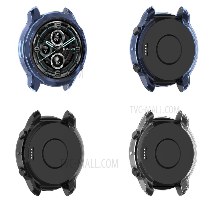 Half Coverage TPU Smart Watch Protective Cover for TicWatch Pro 3 - Blue-9
