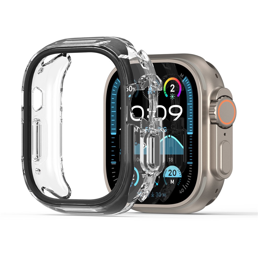 DUX DUCIS For Apple Watch Ultra 3 / Ultra 2 / Ultra 49mm  Camo Series Watch Case PC+TPU Watch Cover Protector - Black
