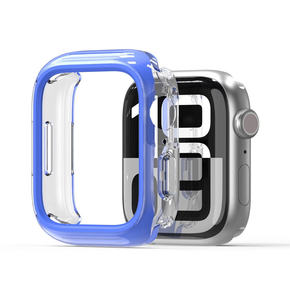 DUX DUCIS For Apple Watch Series 11 / 10 42mm Camo Series Watch Case PC+TPU Watch Cover Protector - Blue