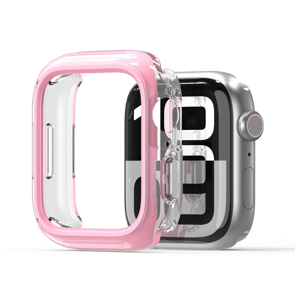 DUX DUCIS For Apple Watch Series 11 / 10 46mm Camo Series Watch Case PC+TPU Watch Cover Protector - Pink