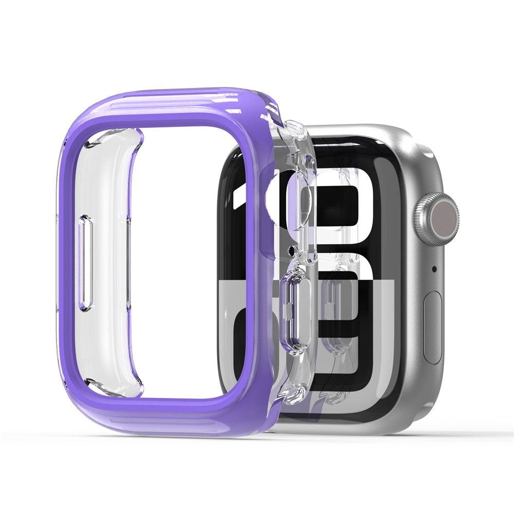 DUX DUCIS For Apple Watch Series 11 / 10 46mm  Camo Series Watch Case PC+TPU Watch Cover Protector - Purple