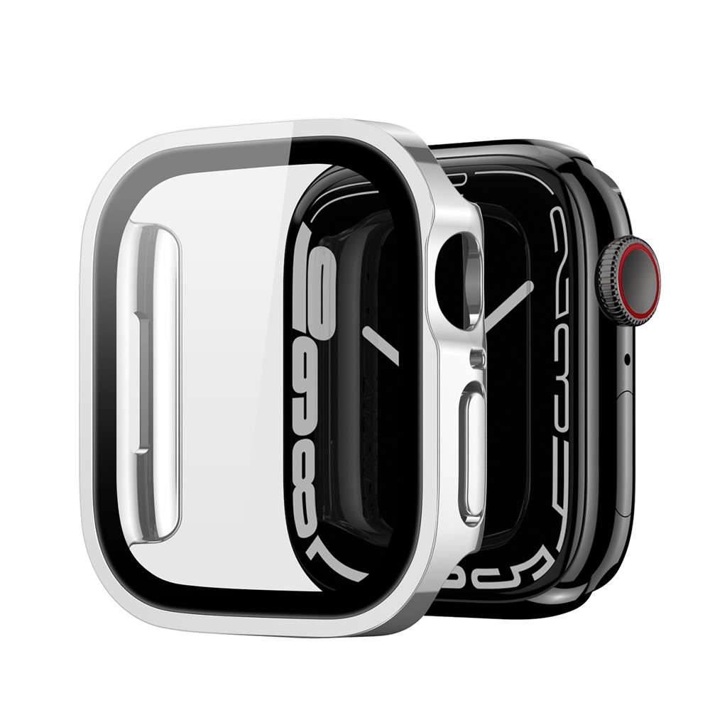 DUX DUCIS For Apple Watch Series 10 42mm Watch Case  Hamo Series PC Smartwatch Cover with Screen Guard - Silver