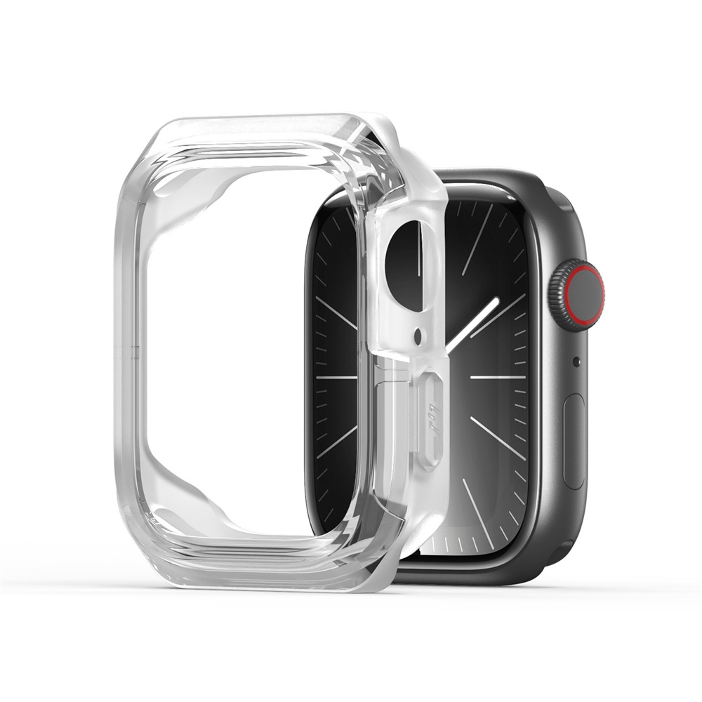 DUX DUCIS For Apple Watch Series 11 / 10 42mm Case  Tamo SeriesPC+Silicone Watch Cover Protector - Transparent White