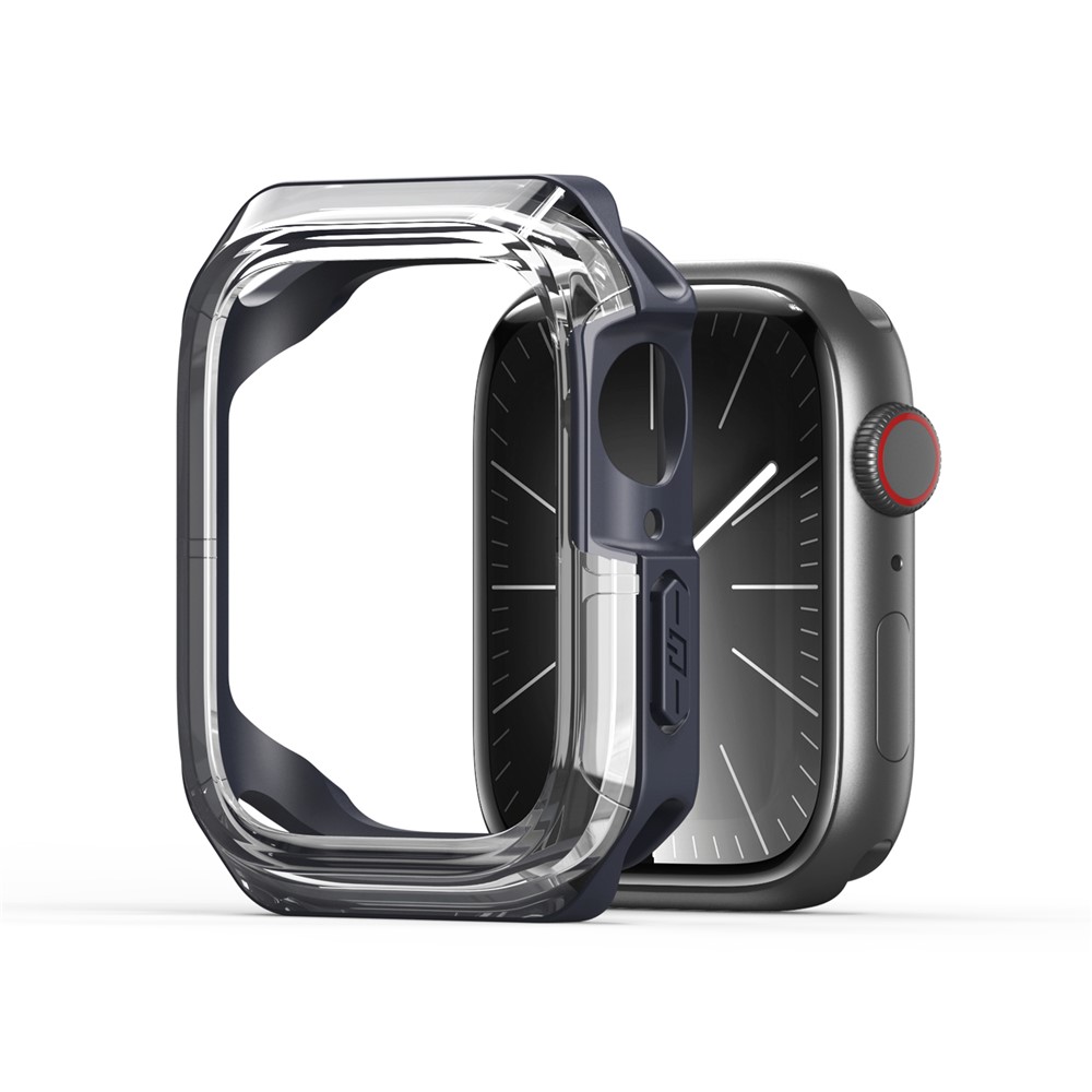 DUX DUCIS For Apple Watch Series 11 / 10 42mm Case  Tamo SeriesPC+Silicone Watch Cover Protector - Transparent Midnight