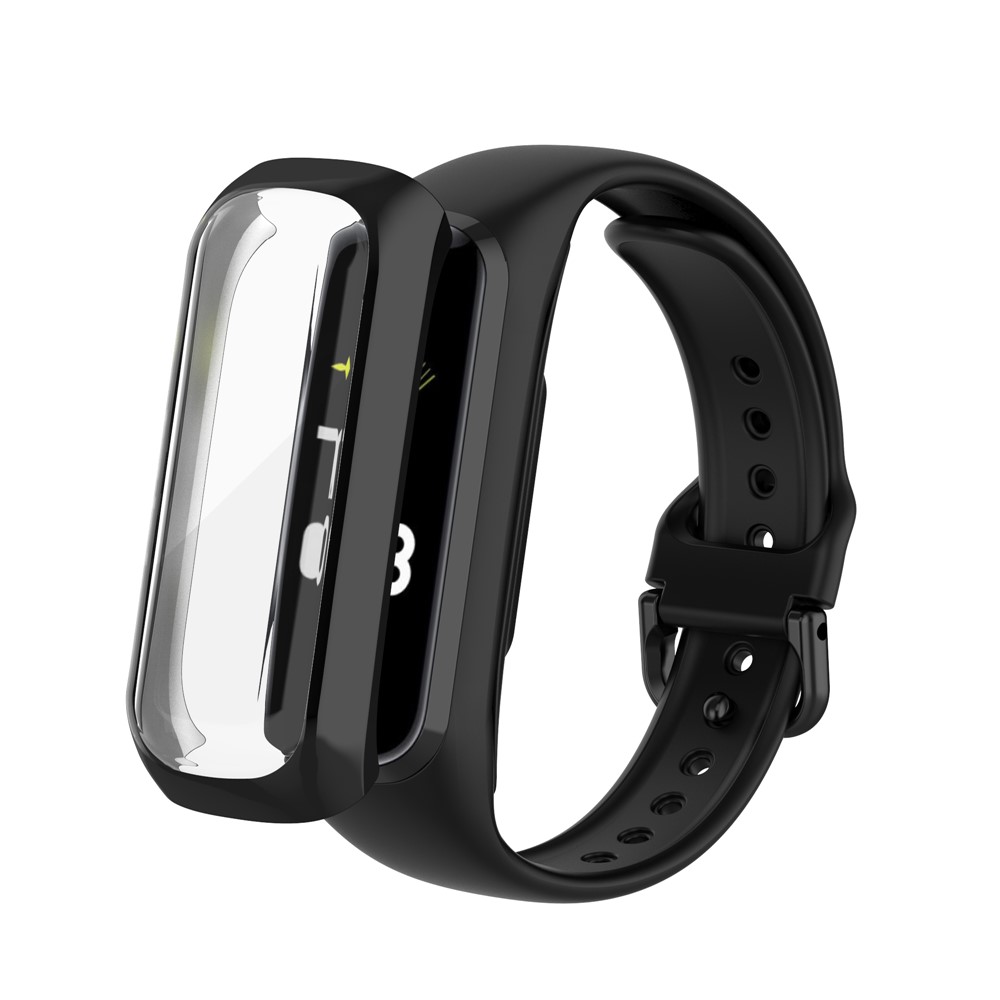 Full Coverage PC Smart Watch Cover with Screen Protector for Samsung Galaxy Fit2 SM-R220 - Black-2