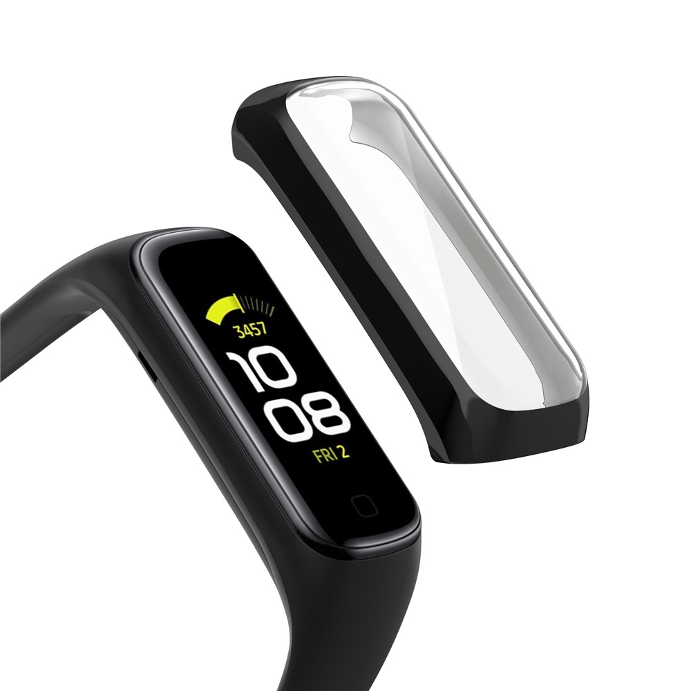 Full Coverage PC Smart Watch Cover with Screen Protector for Samsung Galaxy Fit2 SM-R220 - Black-3