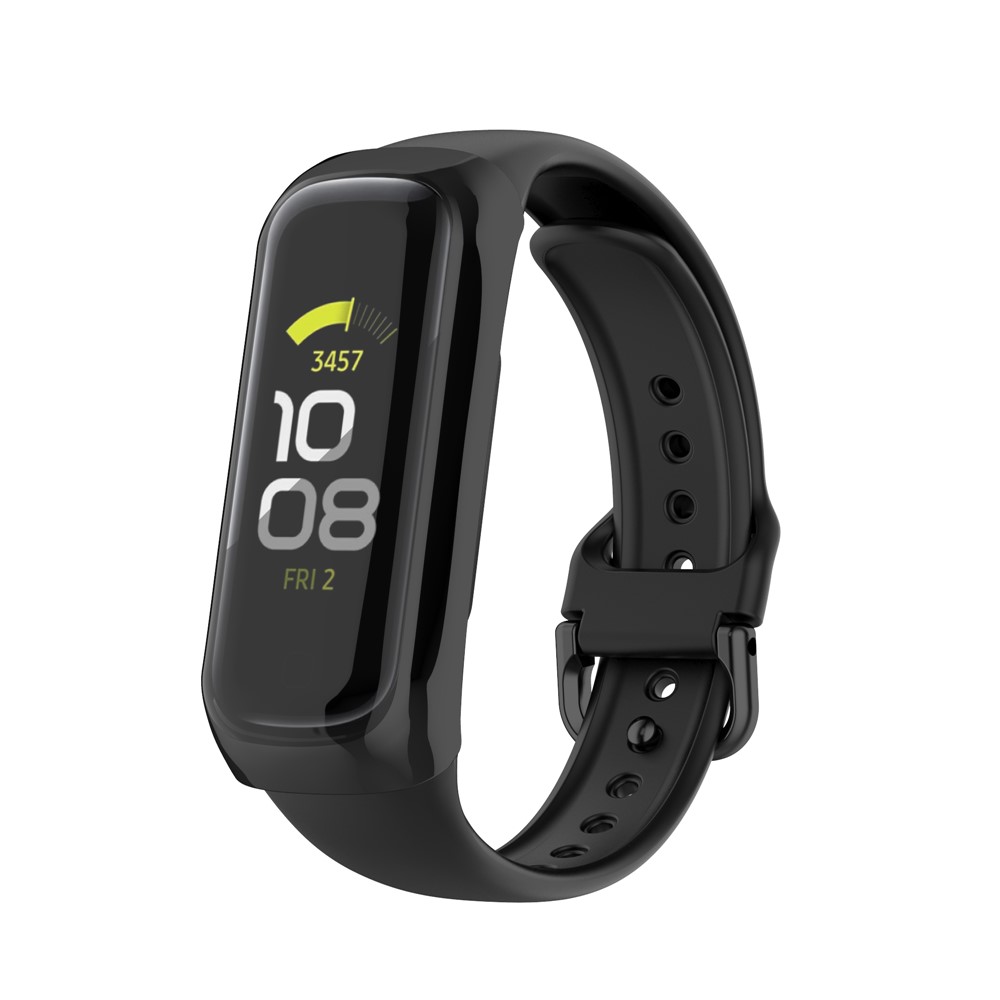 Full Coverage PC Smart Watch Cover with Screen Protector for Samsung Galaxy Fit2 SM-R220 - Black-4