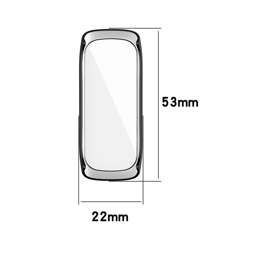 Full Coverage PC Smart Watch Cover with Screen Protector for Samsung Galaxy Fit2 SM-R220 - Black-6