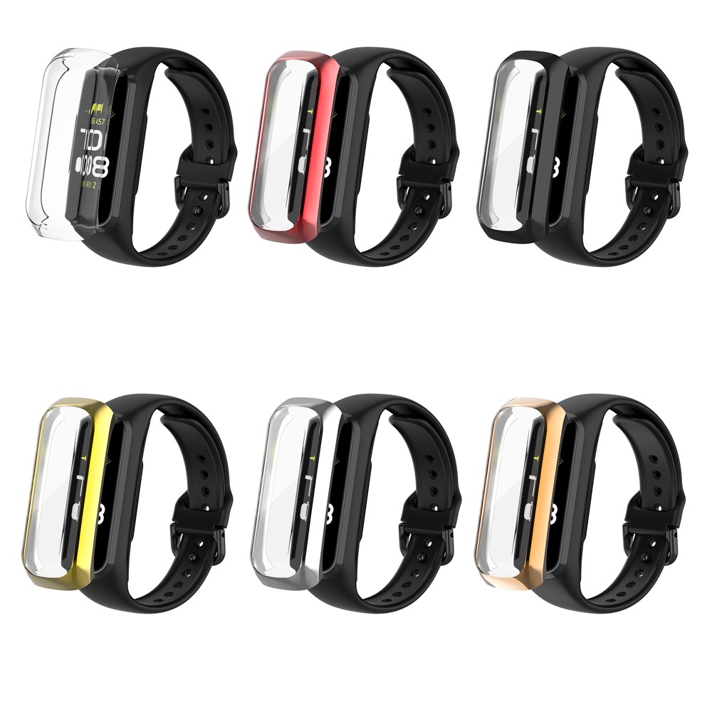 Full Coverage PC Smart Watch Cover with Screen Protector for Samsung Galaxy Fit2 SM-R220 - Black-7