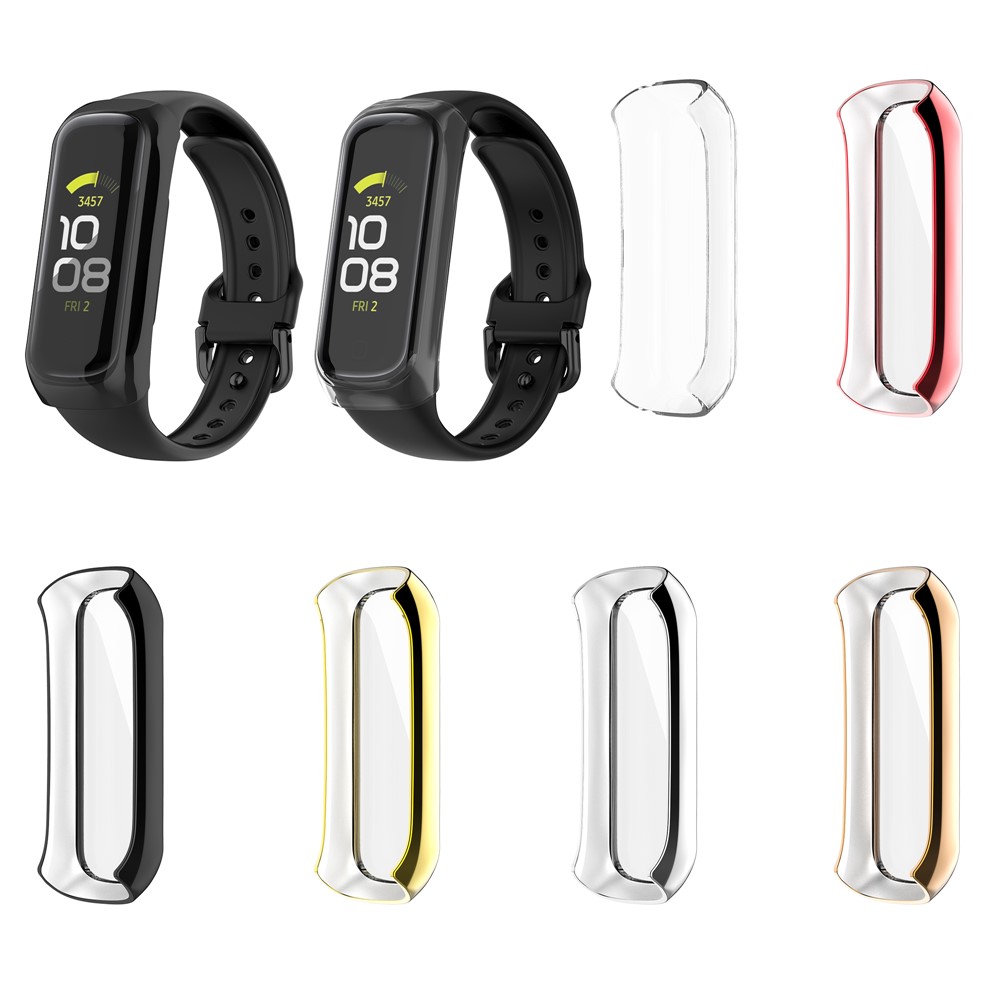 Full Coverage PC Smart Watch Cover with Screen Protector for Samsung Galaxy Fit2 SM-R220 - Black-8