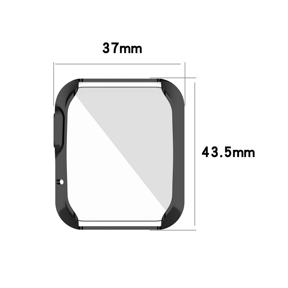 Full Coverage Soft TPU Smart Watch Protective Case with Screen Protector for Xiaomi Mi Watch Lite/Redmi Watch - Black-6