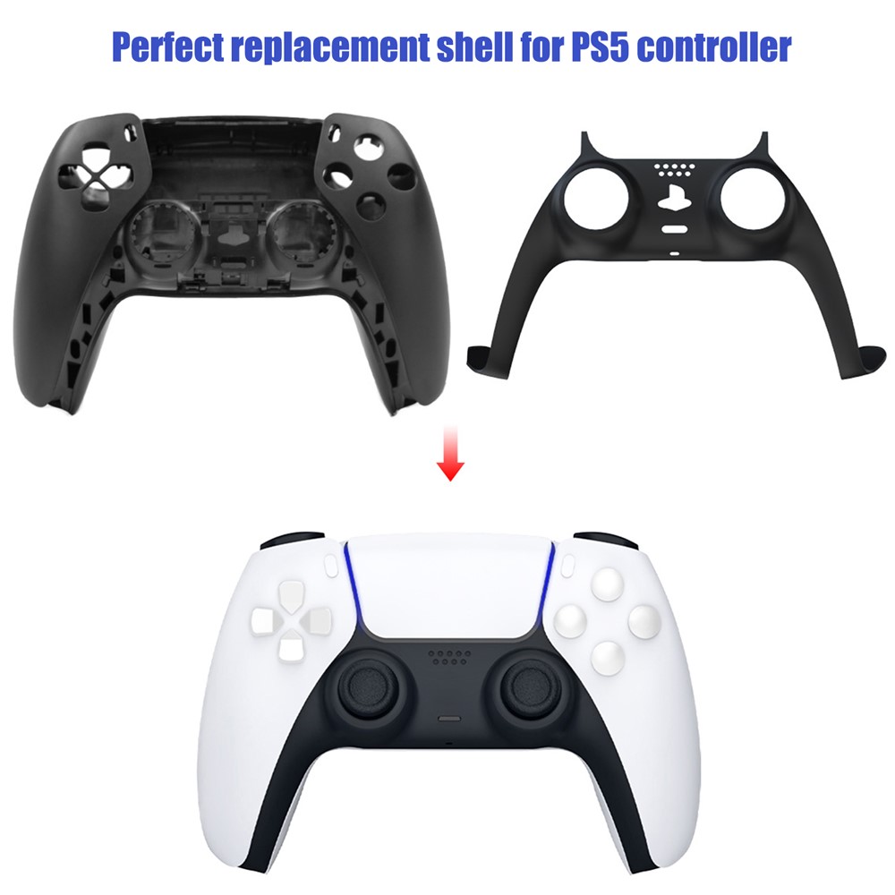 Protection Case Cover Replacement for SONY Playstation 5 Controller PS5 Gamepad - Black-7