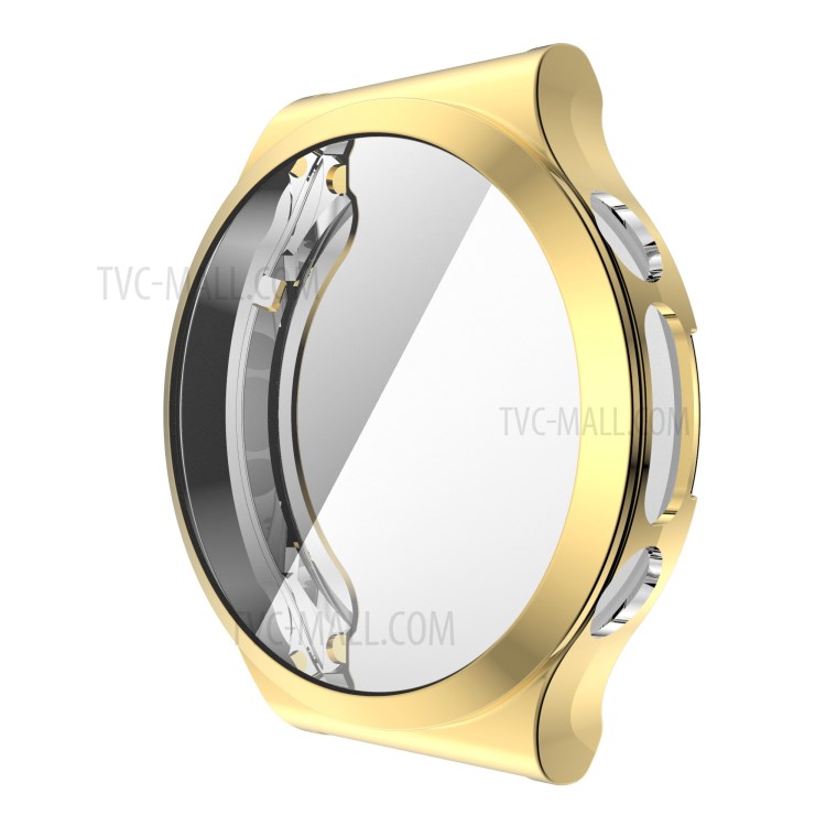 Electroplated Soft TPU Protective Watch Frame Case for Huawei Watch GT2 Pro / Watch GT2 ECG - Gold-4