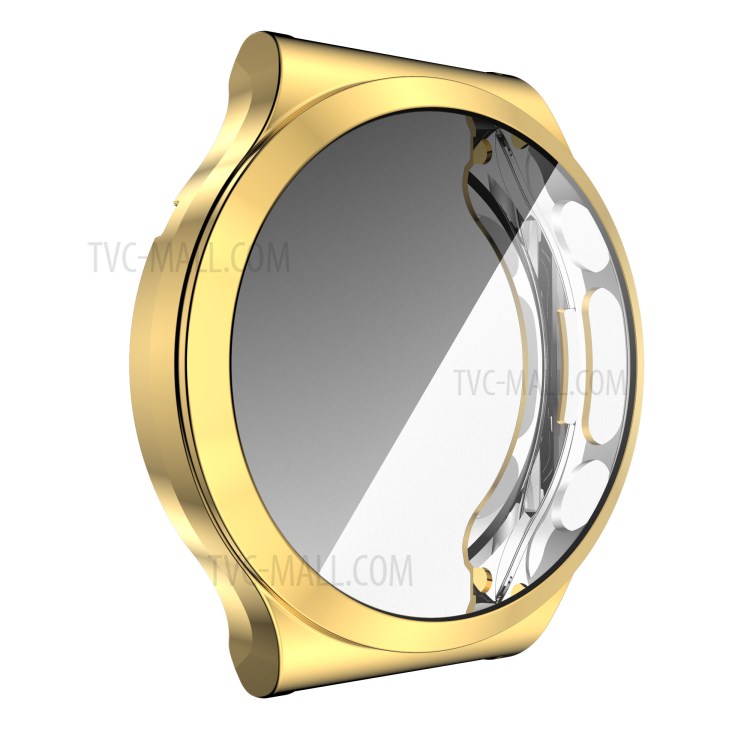 Electroplated Soft TPU Protective Watch Frame Case for Huawei Watch GT2 Pro / Watch GT2 ECG - Gold-5