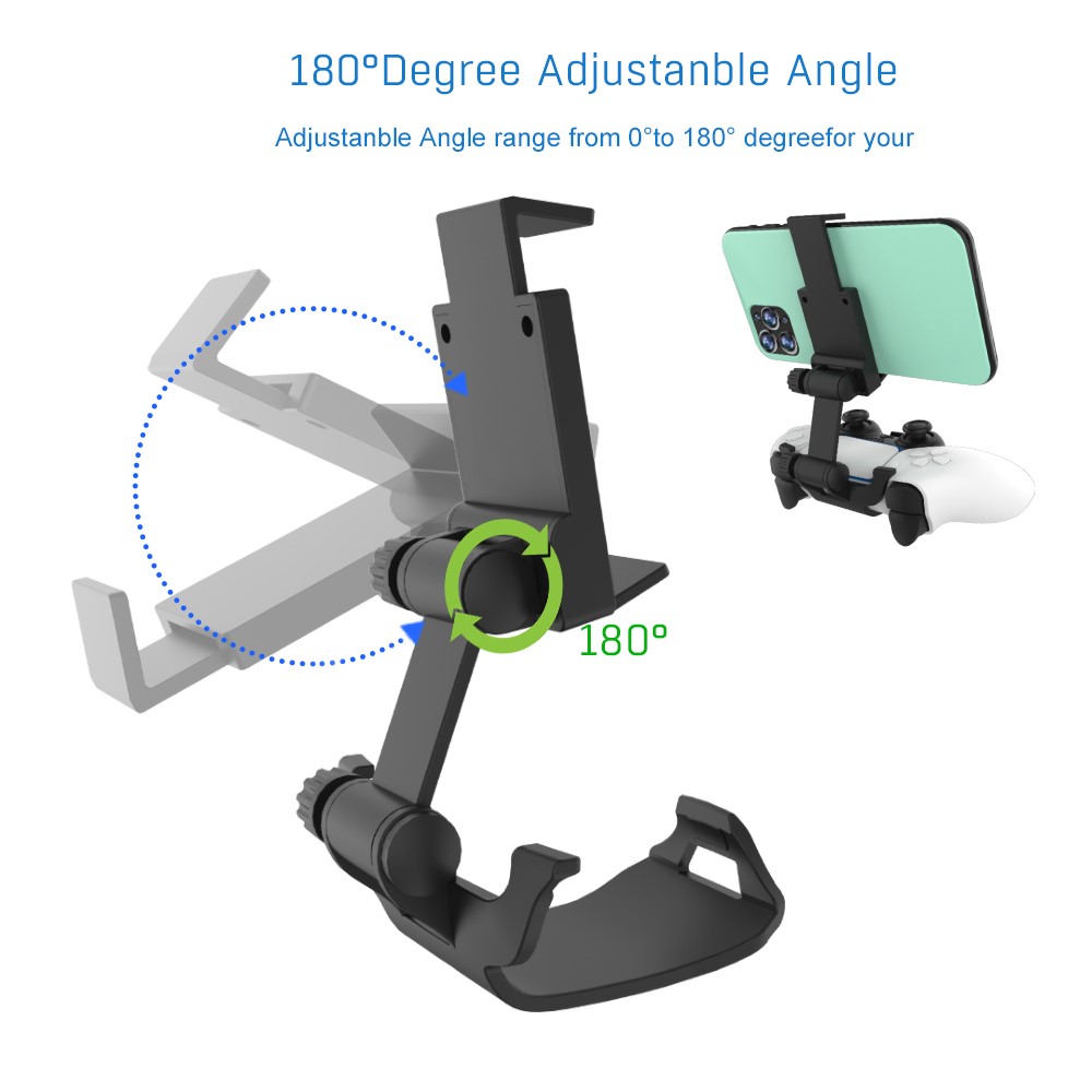 JYS-P5115 Adjustable Phone Joystick Mount Bracket Hand Grip Stand for PS5 Controller Gamepad-3