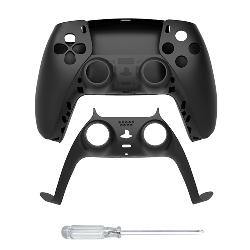 JYS P5131 Replacement Shell Housing Case Cover Faceplate Decoration Strip for PS5 Gamepad Controller - Black-3