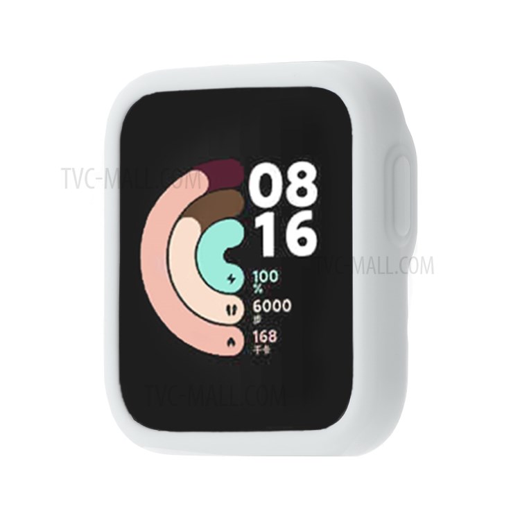 Shockproof Silicone Smart Watch Protective Case Cover Frame for Xiaomi Redmi Watch - White-5